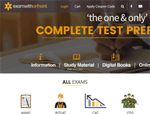 Tablet Screenshot of examwitharihant.com